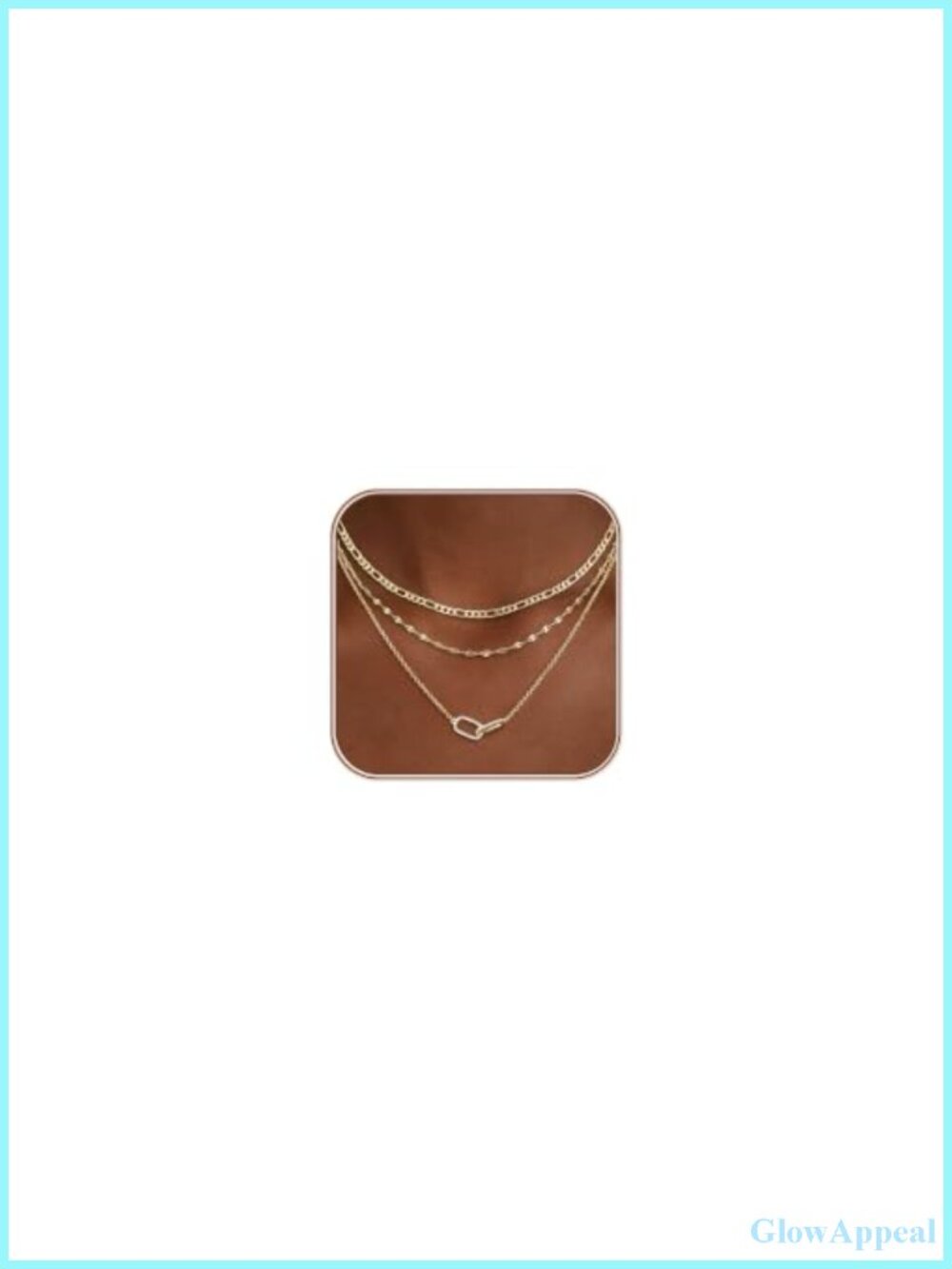 14K Gold Filled Layered Necklace Set Dainty Stackable Pendant Necklaces